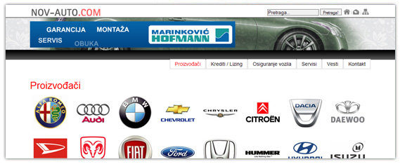 nov,auto,uvoznik,uvoznici,ovlašćeni,servis,sajt,web Nov Auto - svi uvoznici automobila na jednom mestu